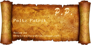 Peltz Patrik névjegykártya
